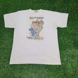 Vintage 1986 Bill-and-Barry Comic Shirt Large 21x27 The Heterodyne-Boys